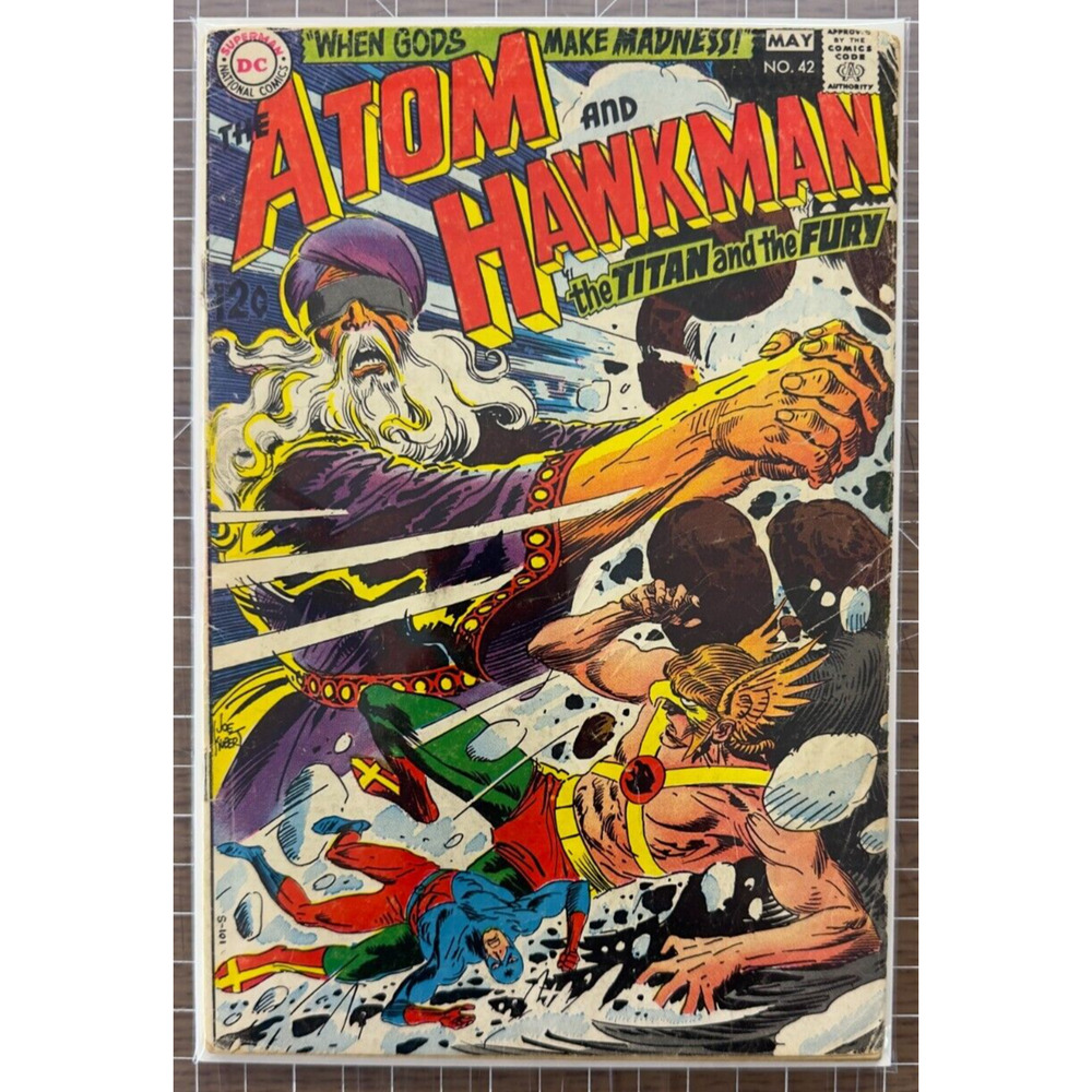 Atom and Hawkman #42 DC 1969 Vintage Silver Age Superhero Comic Book 2.0-3.0